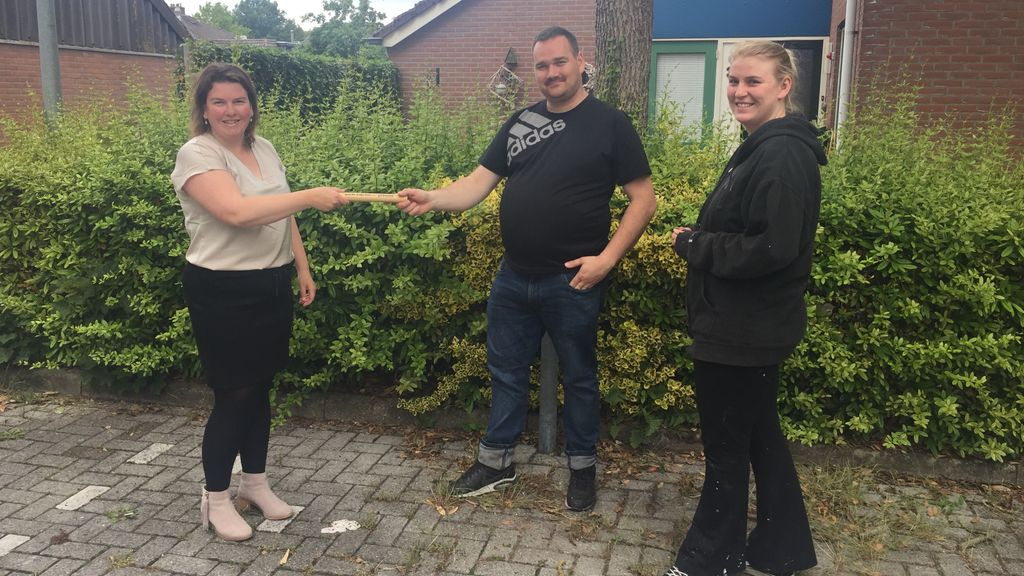 Foto: Klus geklaard? Stokje door naar de volgende