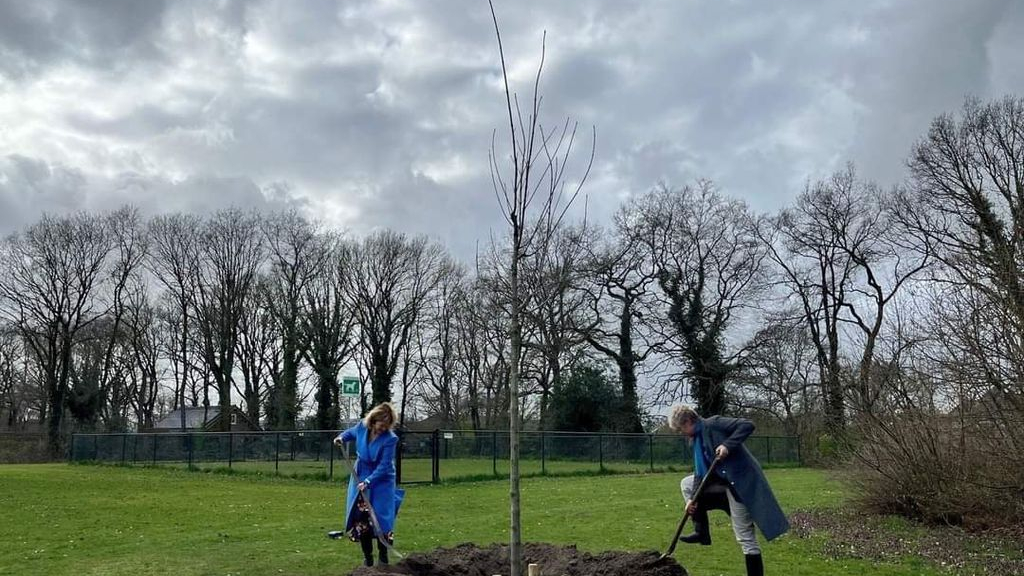 Foto: VNG Gelderland bestaat 100 jaar en schenkt Nunspeet een bijenboom