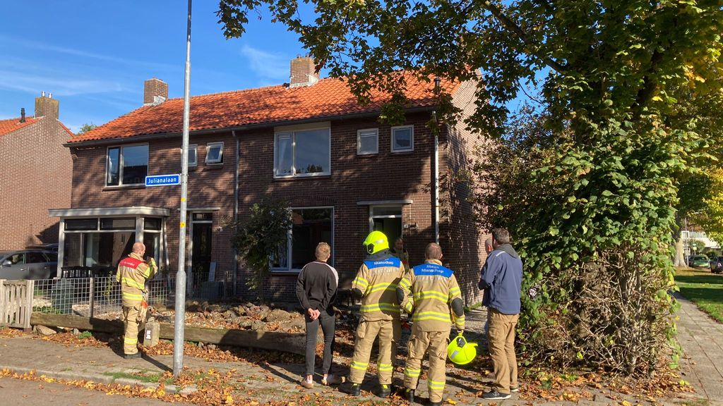 Foto: Brandweer rukt uit voor gaslucht