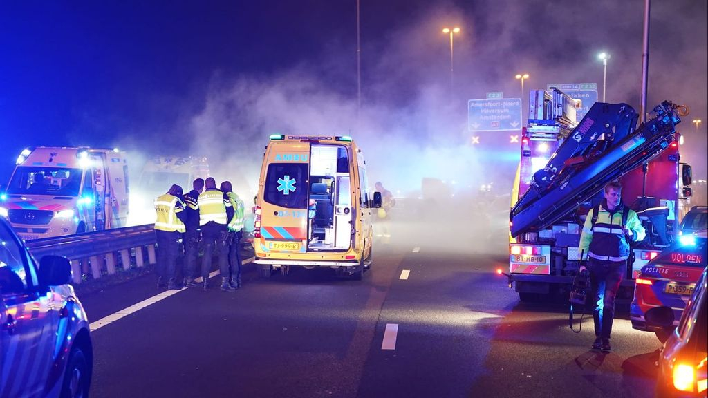 Foto: Drie doden na ongeval met spookrijder A1