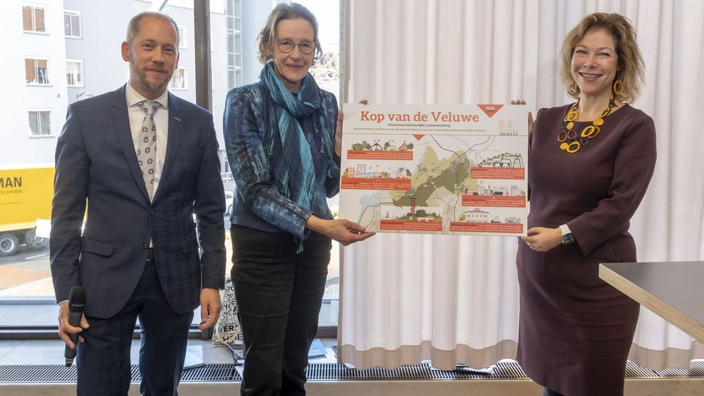 Foto: Burgemeester Blom presenteert ambities Kop van de Veluwe
