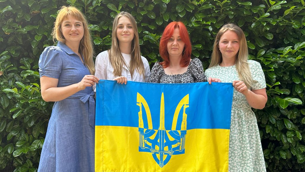 Foto: Oekraïense vluchtelingen in gemeente Nunspeet starten actie voor slachtoffers Cherson