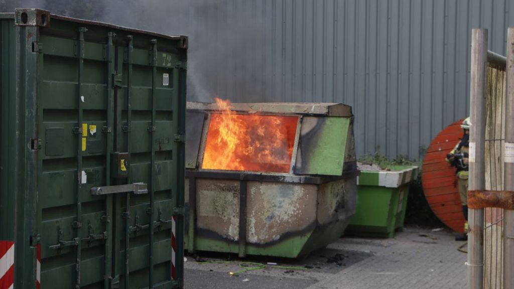 Foto: Containerbrand Elektraweg