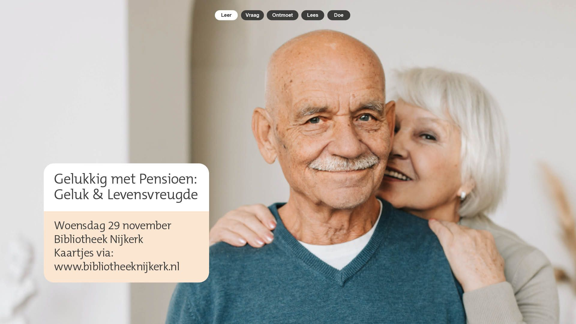Foto: Bijeenkomst Gelukkig met pensioen - Geluk & Levensvreugde