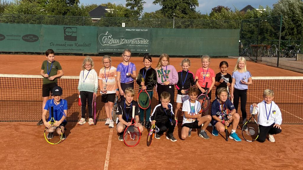 Foto: Tenniskampioenschap voor de Barneveldse jeugd een succes