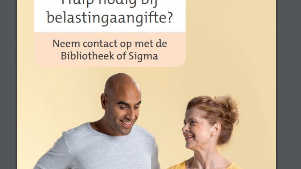 Foto: De Bibliotheek en Sigma Nijkerk helpen bij de belastingaangifte