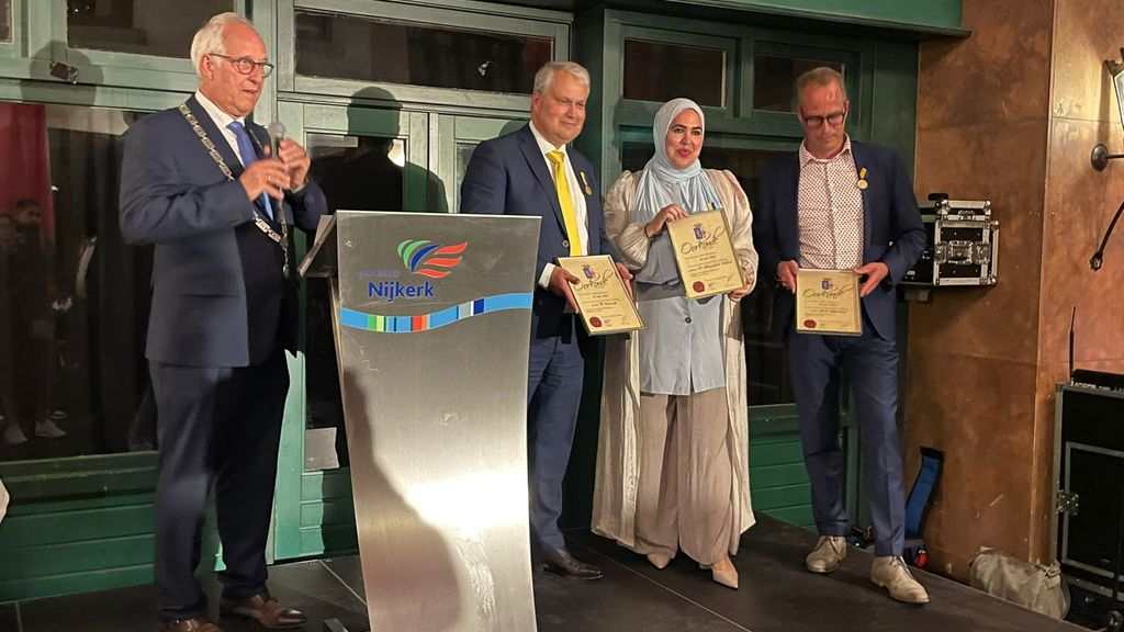 Foto: Nijkerk neemt afscheid van drie wethouders