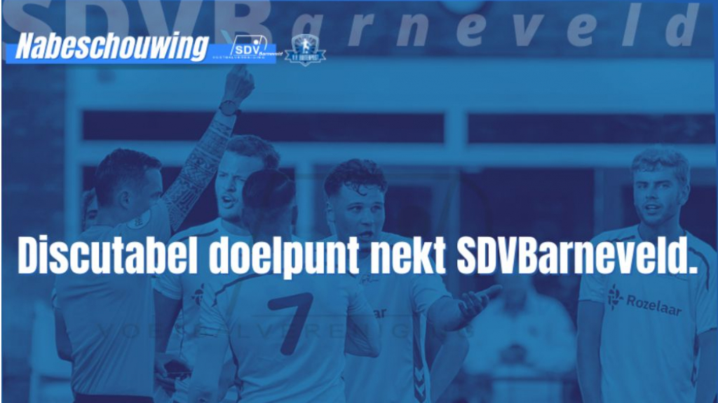 Foto: Discutabel doelpunt nekt SDVB