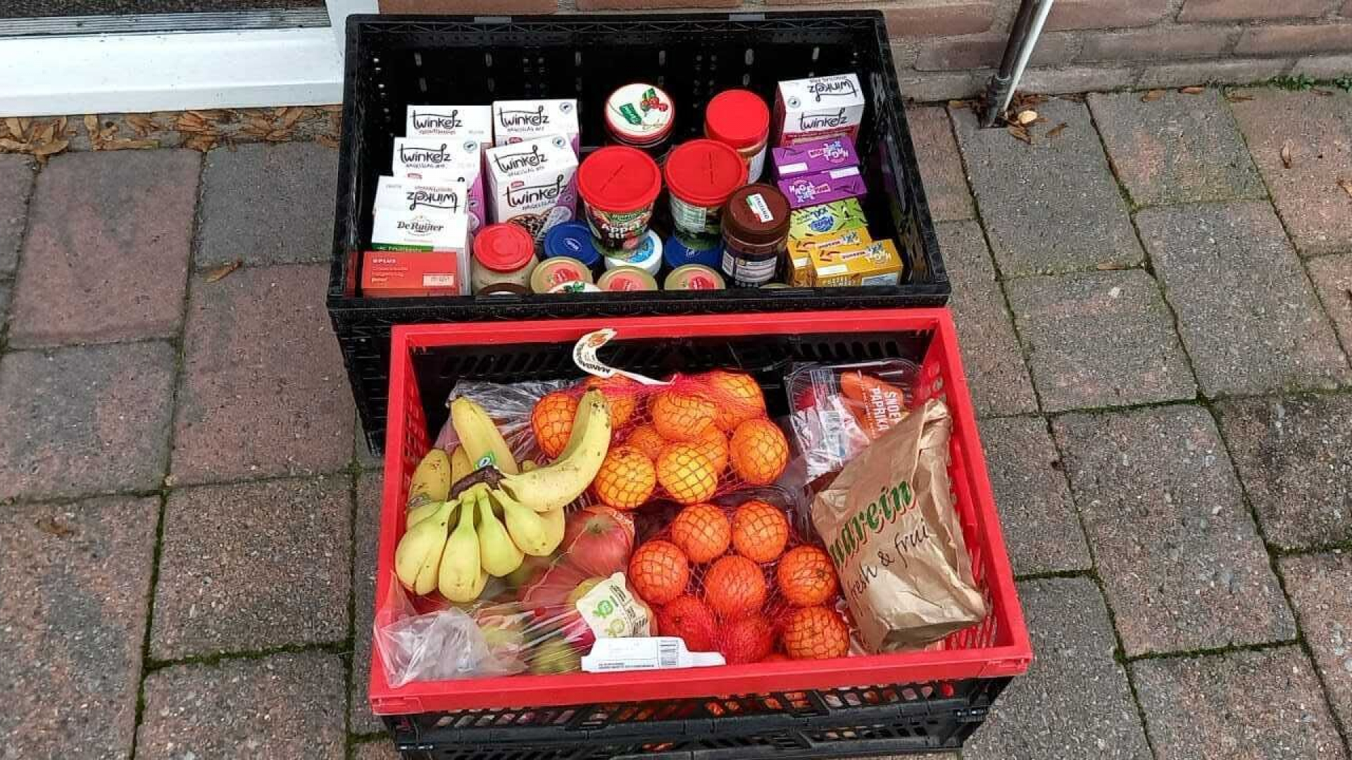 Foto: Inzameling van boodschappen een groot succes