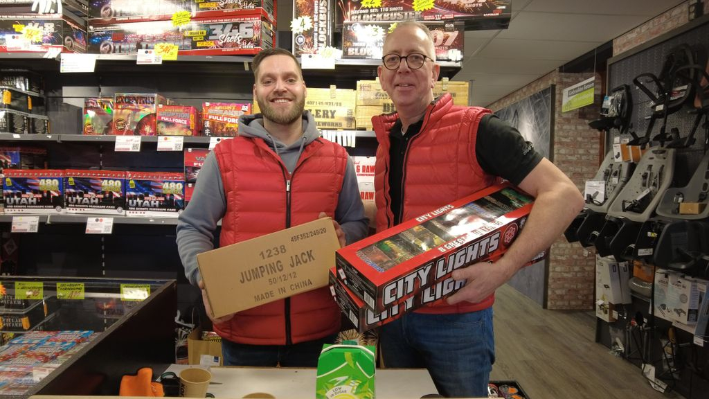 Foto: Vuurwerkdrukte in Nunspeet