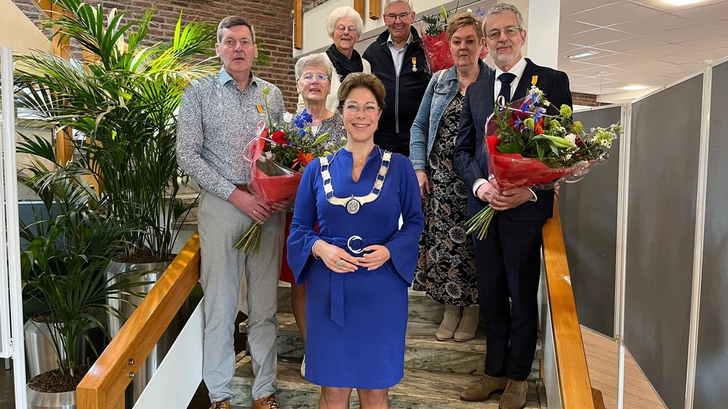 Foto: Lintje voor Kees van Asselt, Jaap Boone en Gerrit Hofman (groep 1)