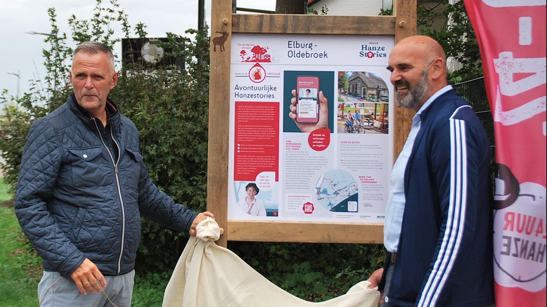 Foto: Lancering 3e Hanze fietsroute tussen Elburg en Oldebroek