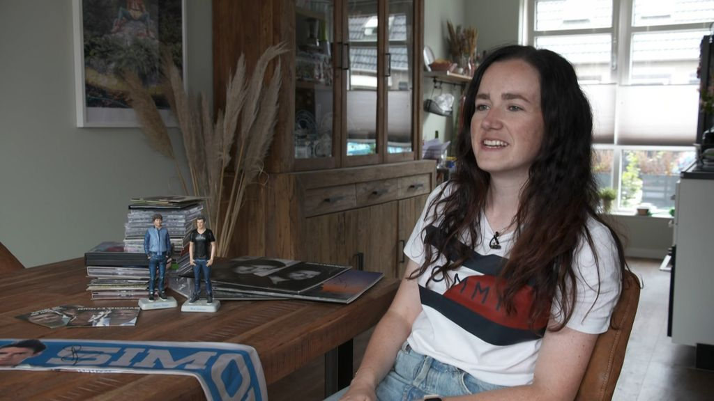 Foto: Heleen treurt om Nick & Simon, maar blijft superfan
