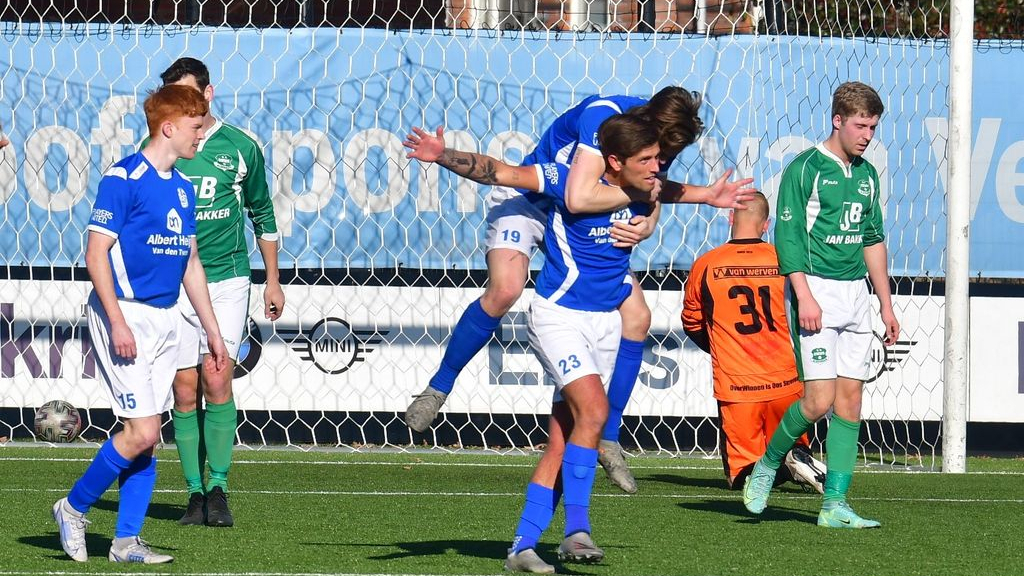 Foto: Yannick Bouw is redder in nood voor Veensche Boys