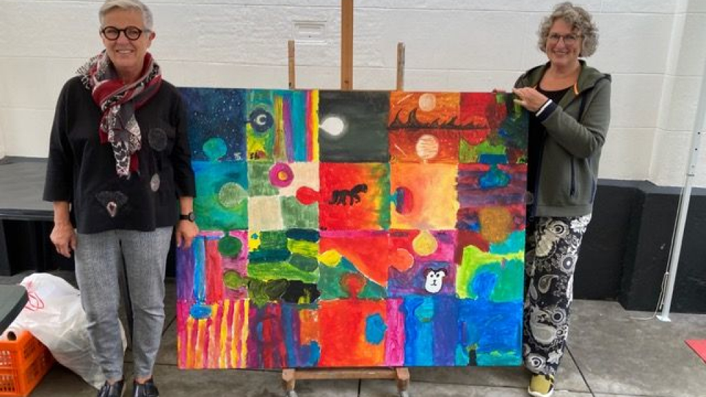 Foto: Montmartrepleintje tijdens Eibertjeszomermarkt