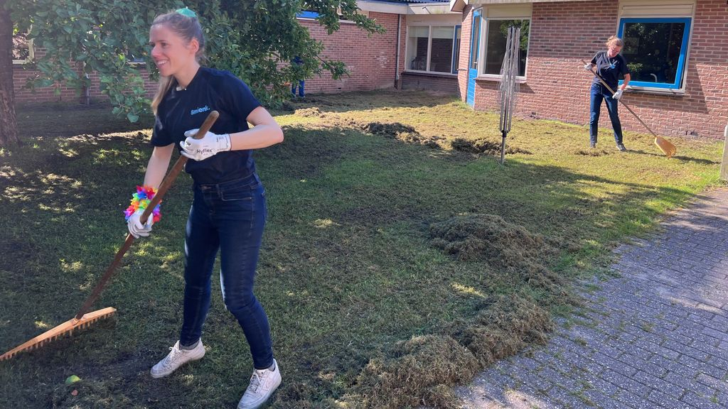 Foto: Handen uit de mouwen voor een opgeruimd terrein bij Philadelphia