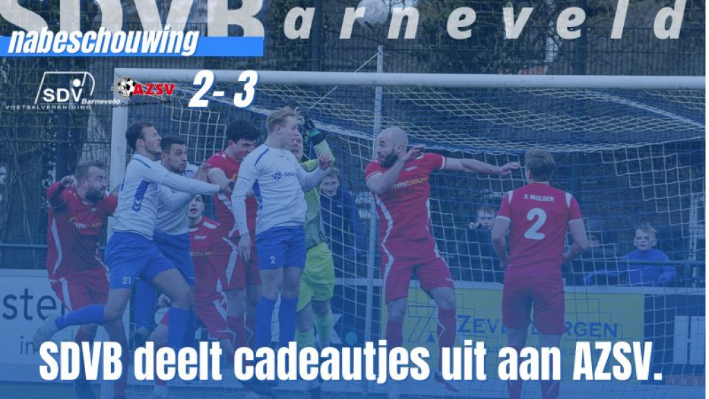 Foto: SDVB deelt cadeautjes uit aan AZSV.