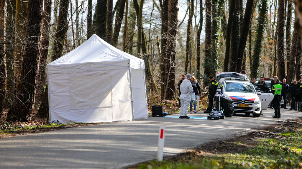 Foto: Politie doet groot onderzoek na vondst lichaam in bos