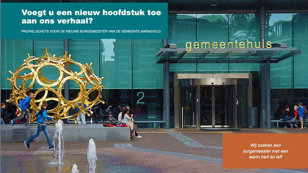 Foto: Profielschets nieuwe burgemeester gemeente Barneveld is klaar
