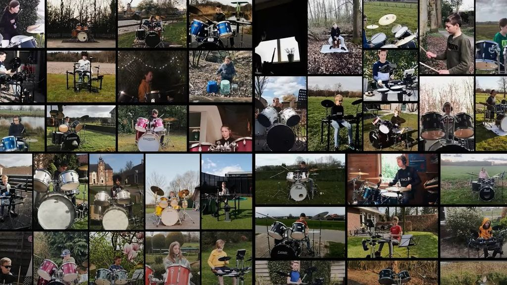 Foto: Drumdocent schrijft lied om leerlingen te motiveren tijdens lockdown