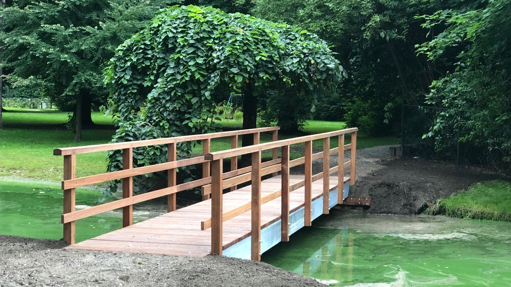 Foto: Edzard Koningpark heeft een nieuwe loopbrug
