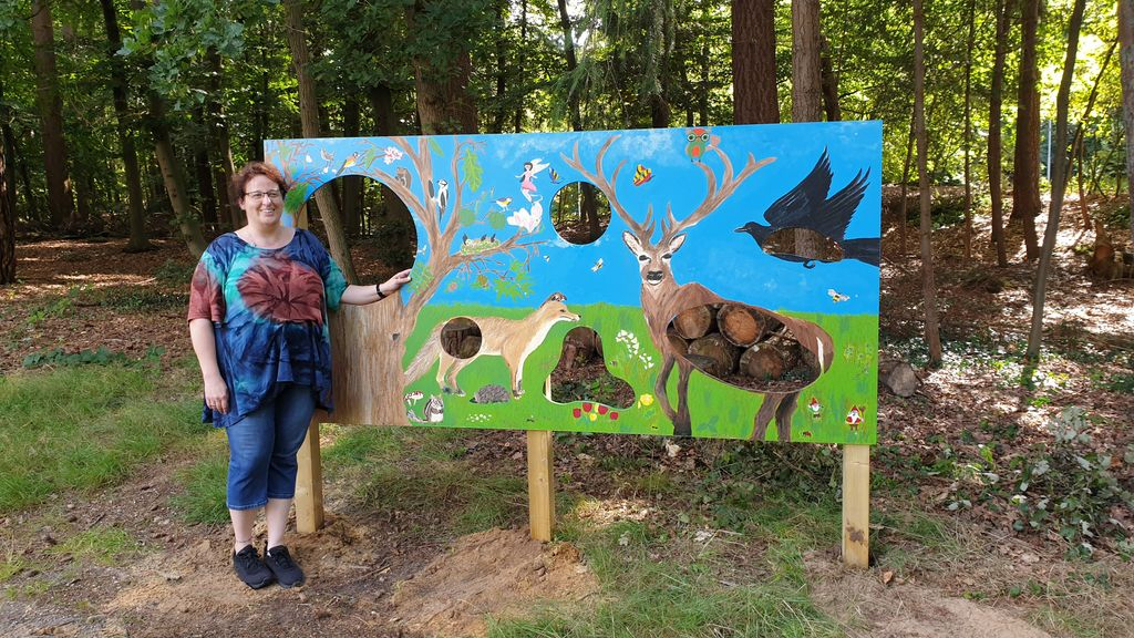 Foto: Bezoekerscentrum Nunspeet komt met Dennenappel gooibord