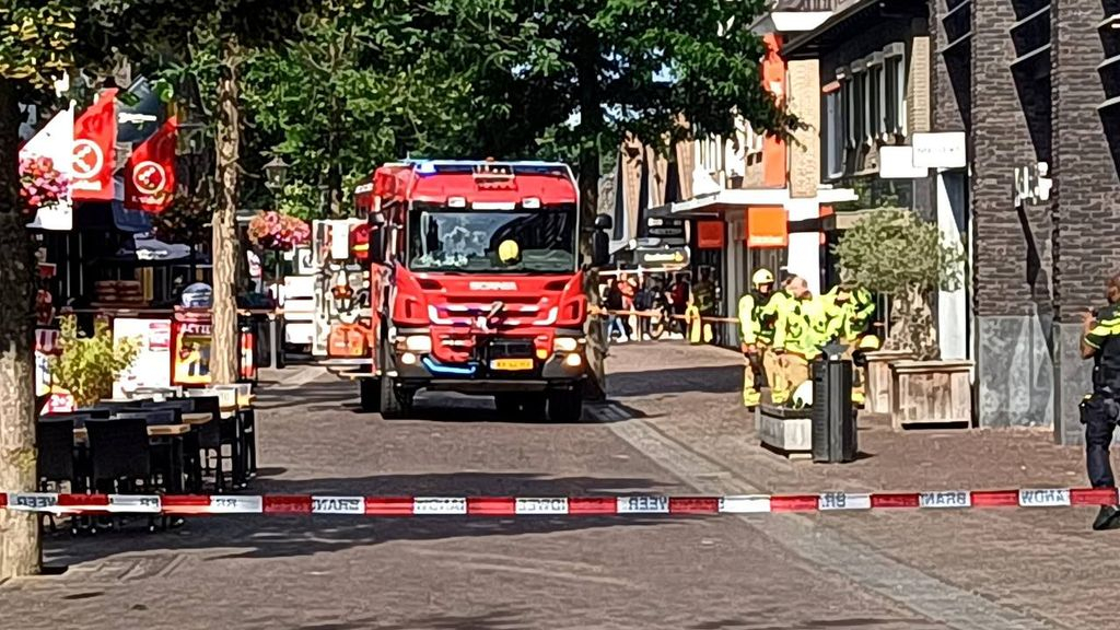 Foto: Melding gaslek Beregoed, Dorpsstraat gedeeltelijk afgesloten