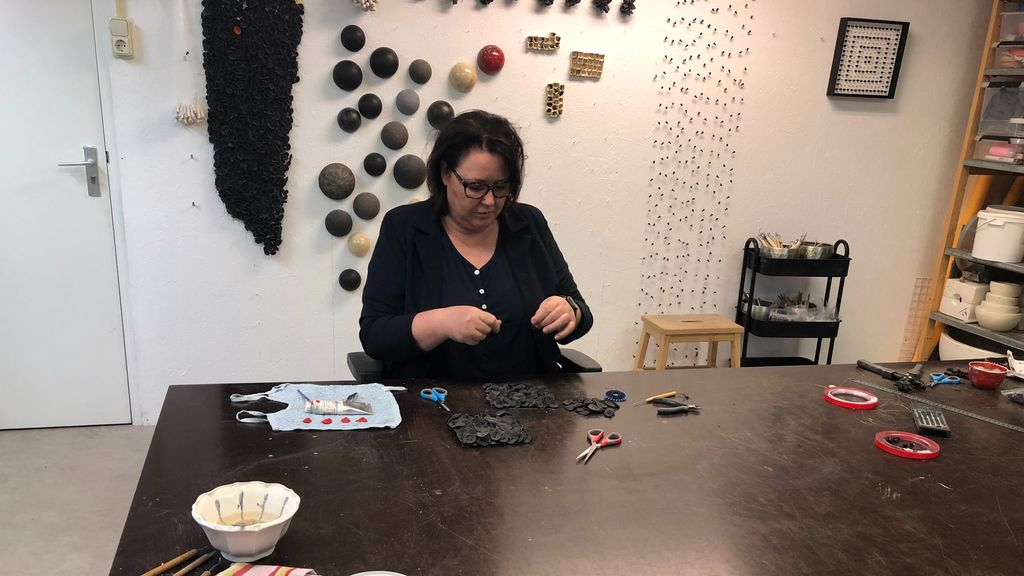 Foto: Een kijkje in het atelier van Harmke Zwep…
