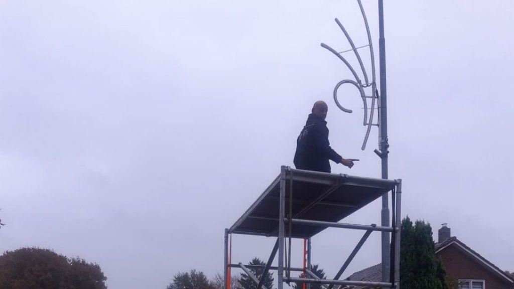 Foto: Vierhouten weer gezellig verlicht tijdens donkere dagen