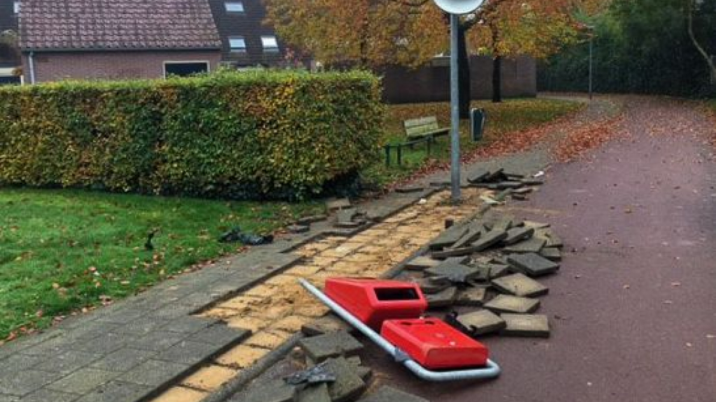 Foto: 'Dit is ordinair vandalisme', Putten geteisterd door vernielingen