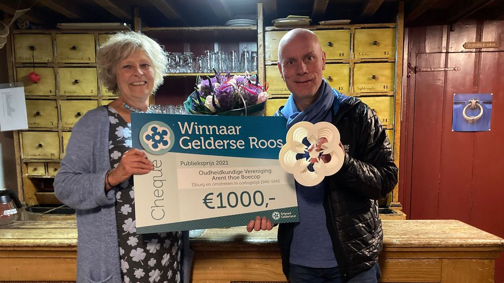 Foto: Arent thoe Boecop wint de Gelderse Roos Publieksprijs