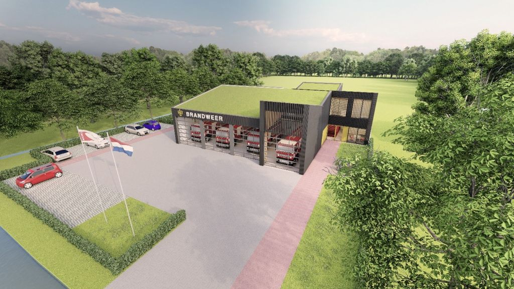 Foto: Nieuwe brandweerkazerne Oldebroek krijgt definitief vorm