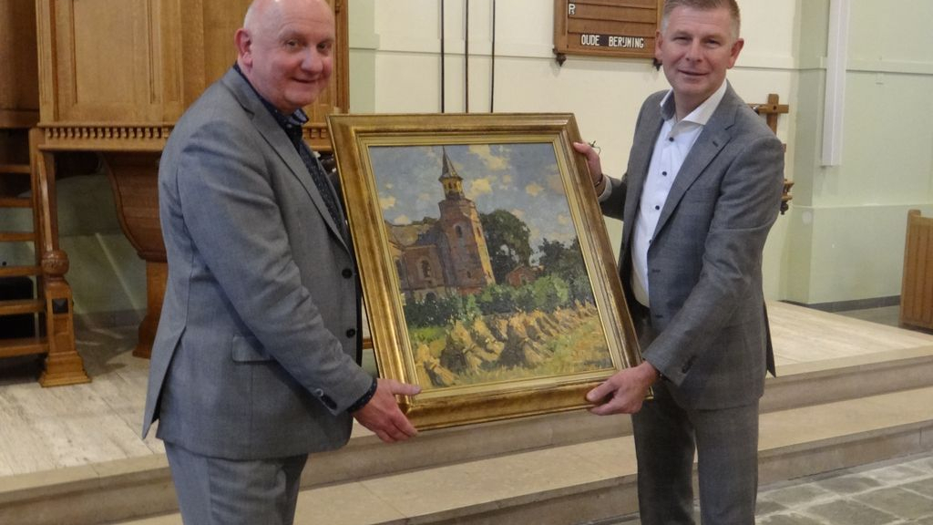 Foto: Noord-Veluws Museum ontvangt schilderij Ben Viegers