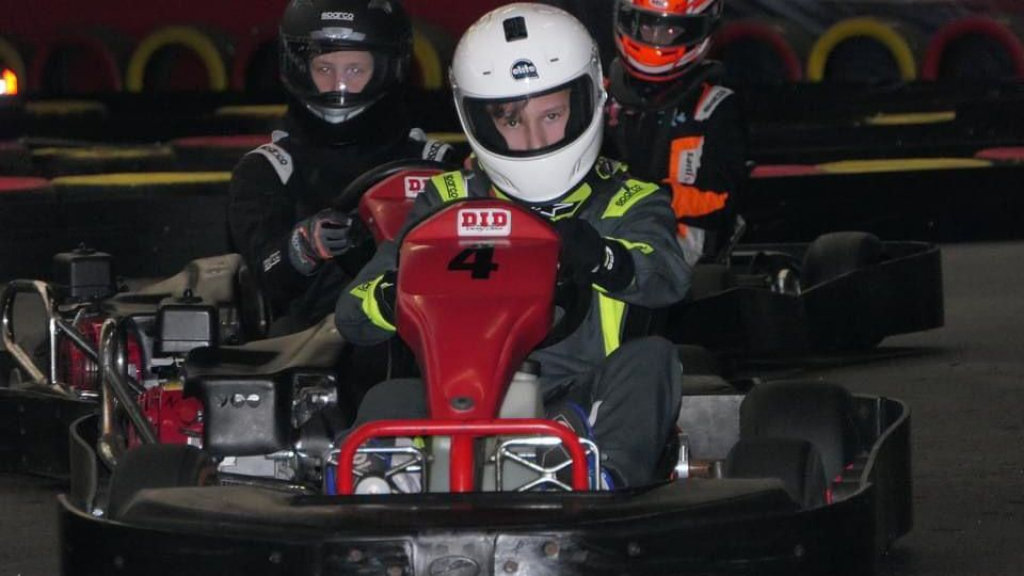 Foto: Xavier (14) haalt podium NK Huurkarts Kids