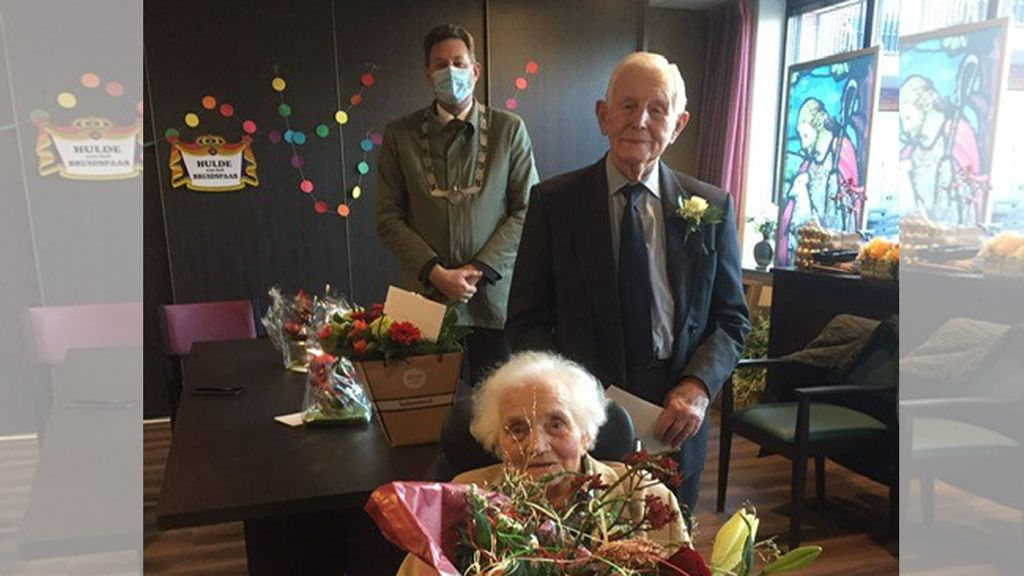 Foto: Echtpaar Jansen zeventig jaar getrouwd