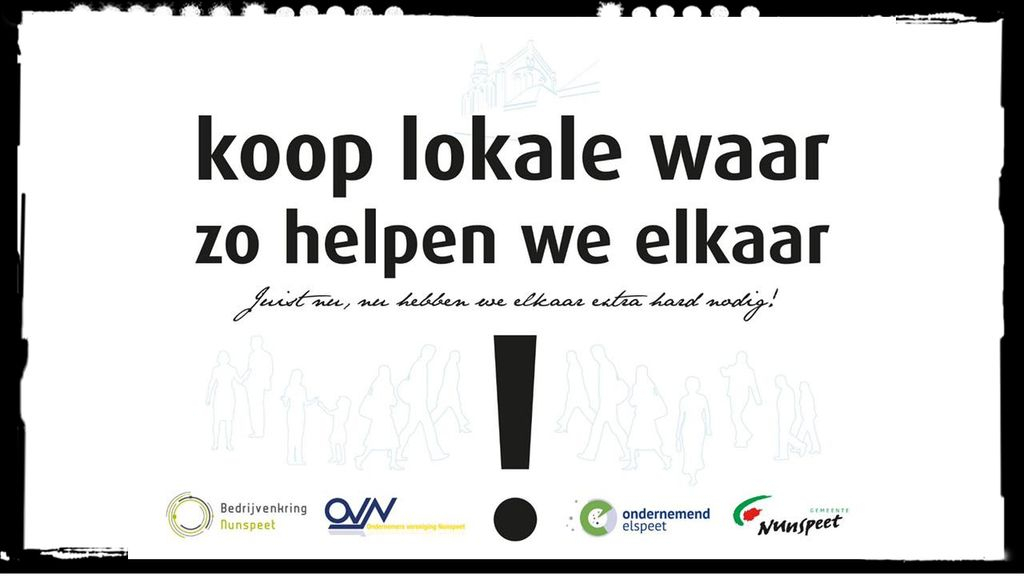 Foto: Commercial ‘Koop Lokaal’ gestimuleerd door ondernemers en gemeente