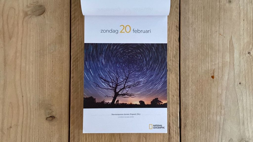 Foto: Foto van Elspeetse Patrick in scheurkalender National Geographic