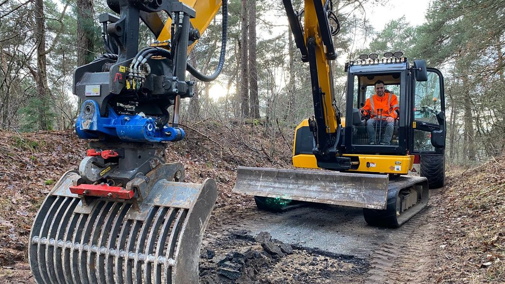 Foto: Lagerweybospad wordt opgeknapt en krijgt betonnen verharding