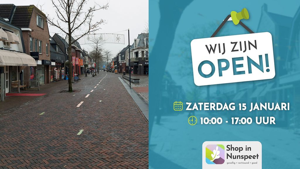 Foto: Ook horeca en kappers doen mee aan de actiedag in Nunspeet