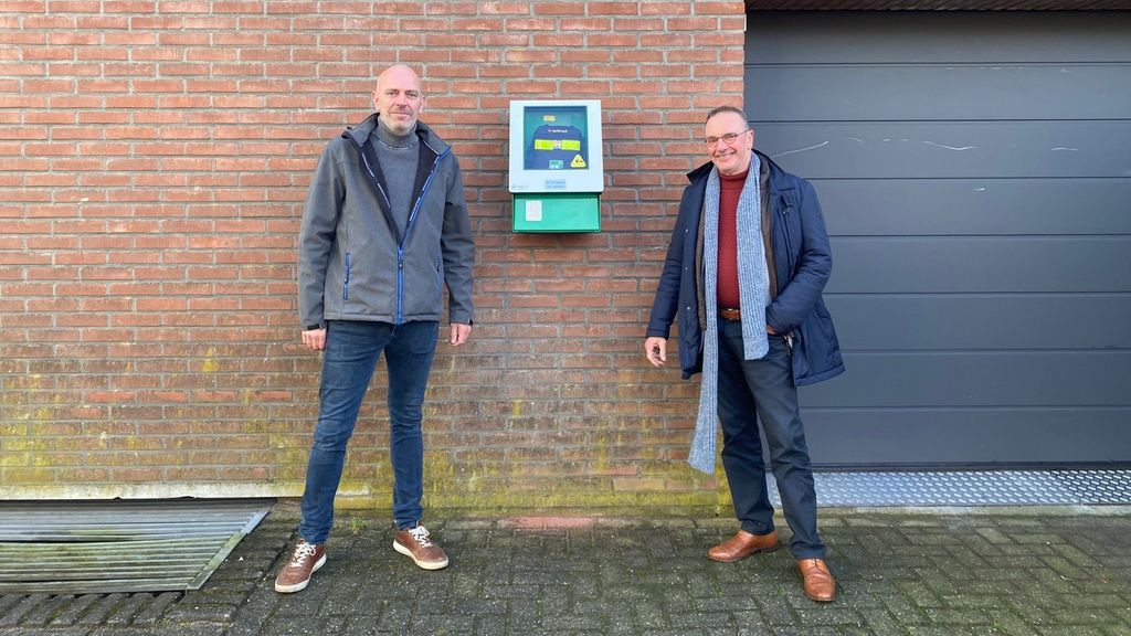 Foto: AED op sportpark Op de Heide