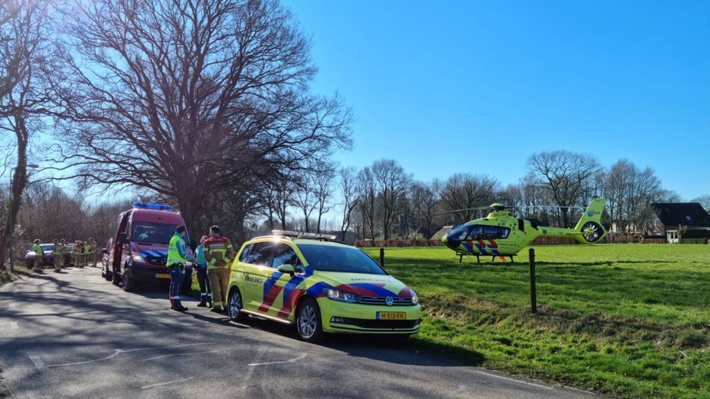Foto: Hulpdiensten rukken uit voor gevallen mountainbiker
