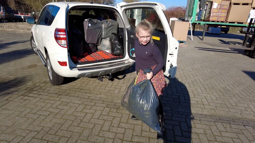 Foto: Familie De Kievid druk met inzamelingsactie voor Oekraïne