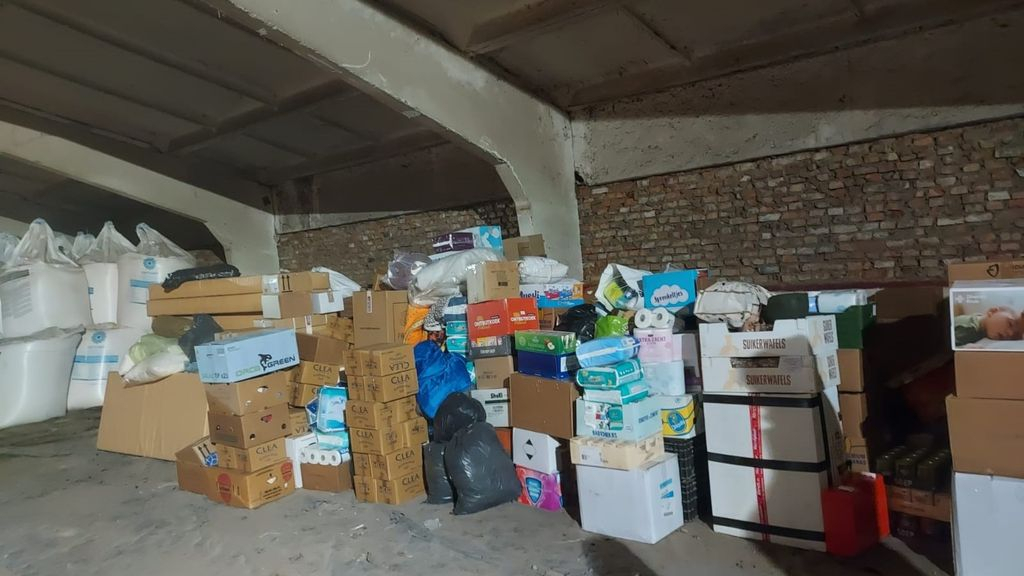 Foto: Al meer dan 550 pallets met goederen naar Polen en Oekraïne gebracht
