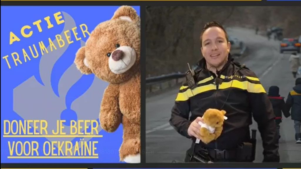 Foto: Politie Veluwe-West zamelt knuffels in voor kinderen uit Oekraïne