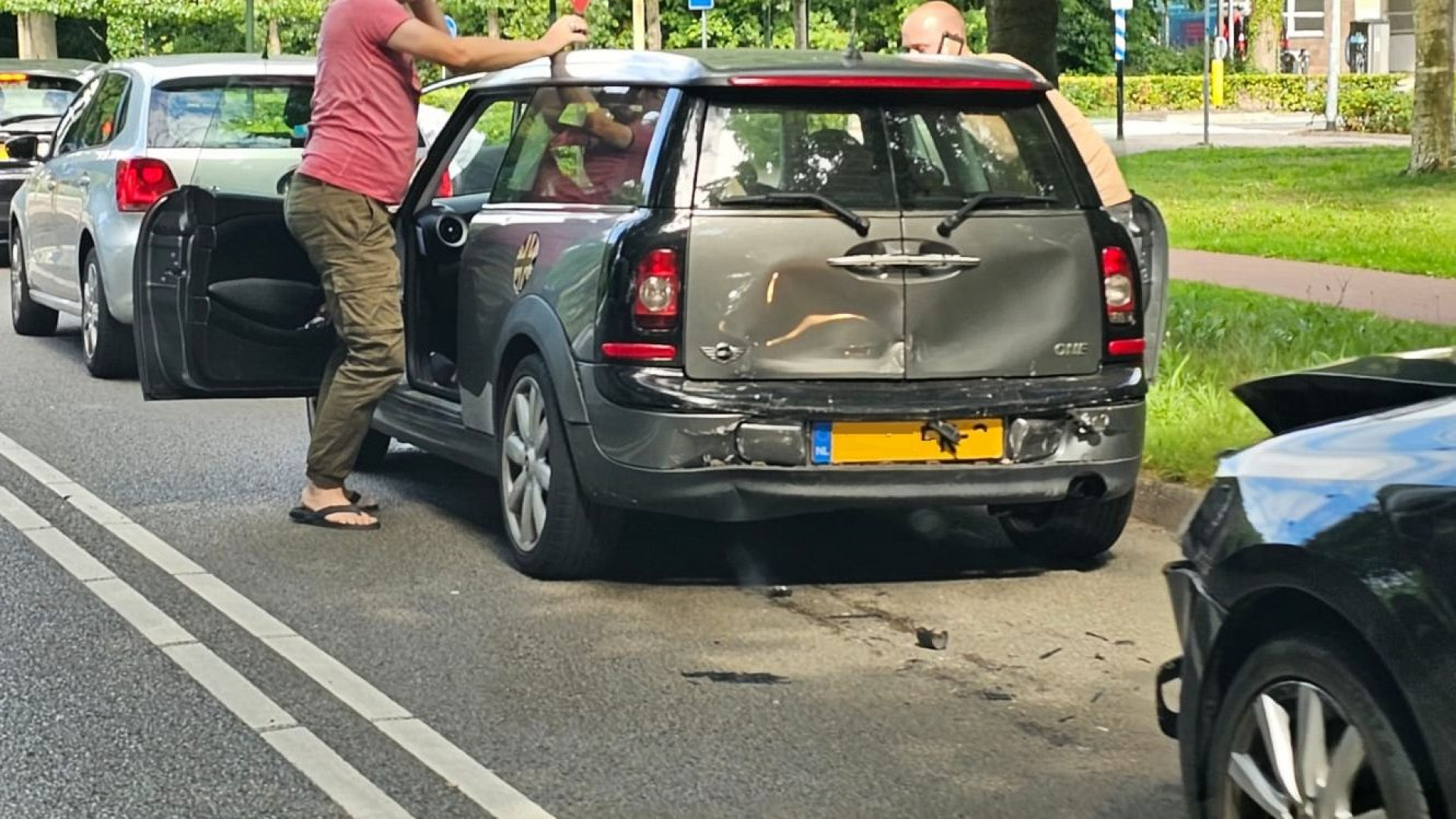 Foto: Kop-staartbotsing dinsdag einde dag op de Elburgerweg