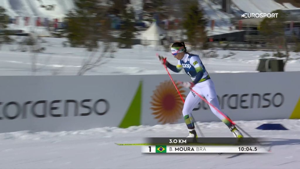 Foto: Nunspeetse Bruna Moura negende op WK langlaufen