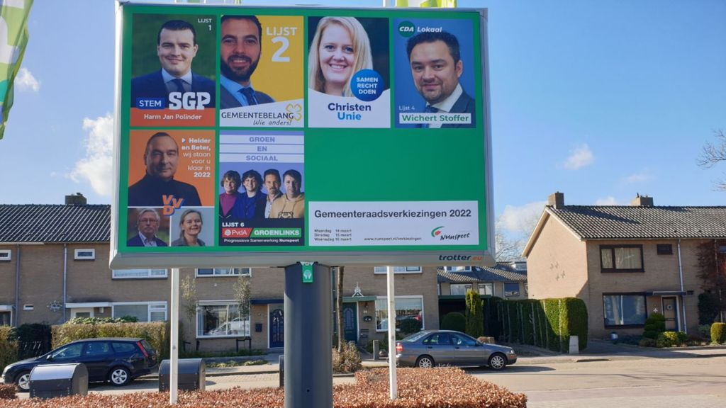 Foto: Nunspeets Politieke Debat donderdagavond te zien