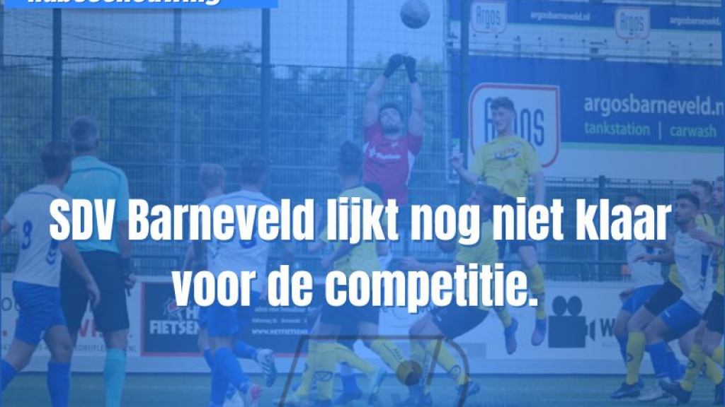 Foto: Is SDV Barneveld klaar voor de competitie?