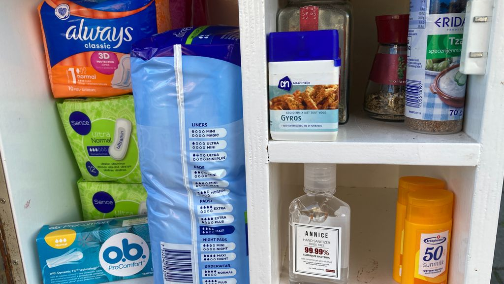 Foto: Menstruatieproducten uitgiftepunten in Nijkerk