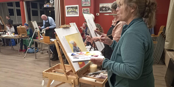 Foto: Expositie schildersvereniging De Vrije Kwasten